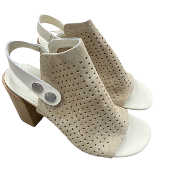 NIB Rag & Bone Leigh Sandals in Stucco Suede New Women's - Picture 3 of 8
